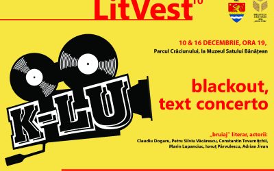LitVest 2021 – 10 & 16 decembrie 2021, ora 19:00 | BLACKOUT. Text concerto cu DJ K-LU