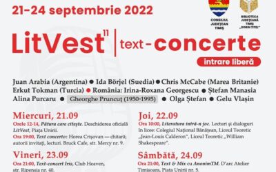 LitVest 2022, editia a XI-a, text-concerte | 21-24 septembrie 2022