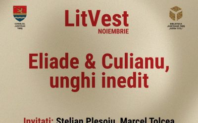 LitVest noiembrie 2024 – Eliade & Culianu, unghi inedit
