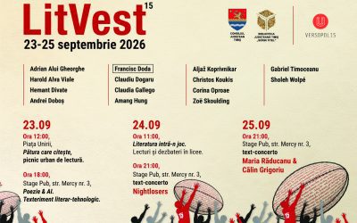 LitVest 2026, editia a 15-a, 23-25 septembrie 2026 | Festivalul International de Literatura